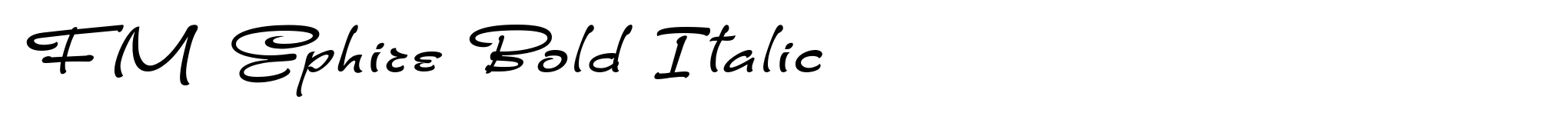 FM Ephire Bold Italic image
